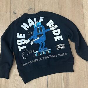 Navy Zara Graphic Sweatshirt